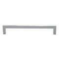 Crown 8" Modern Square Cabinet Pull with 7-1/2" Center to Center Polished Chrome Finish CHP87229PC